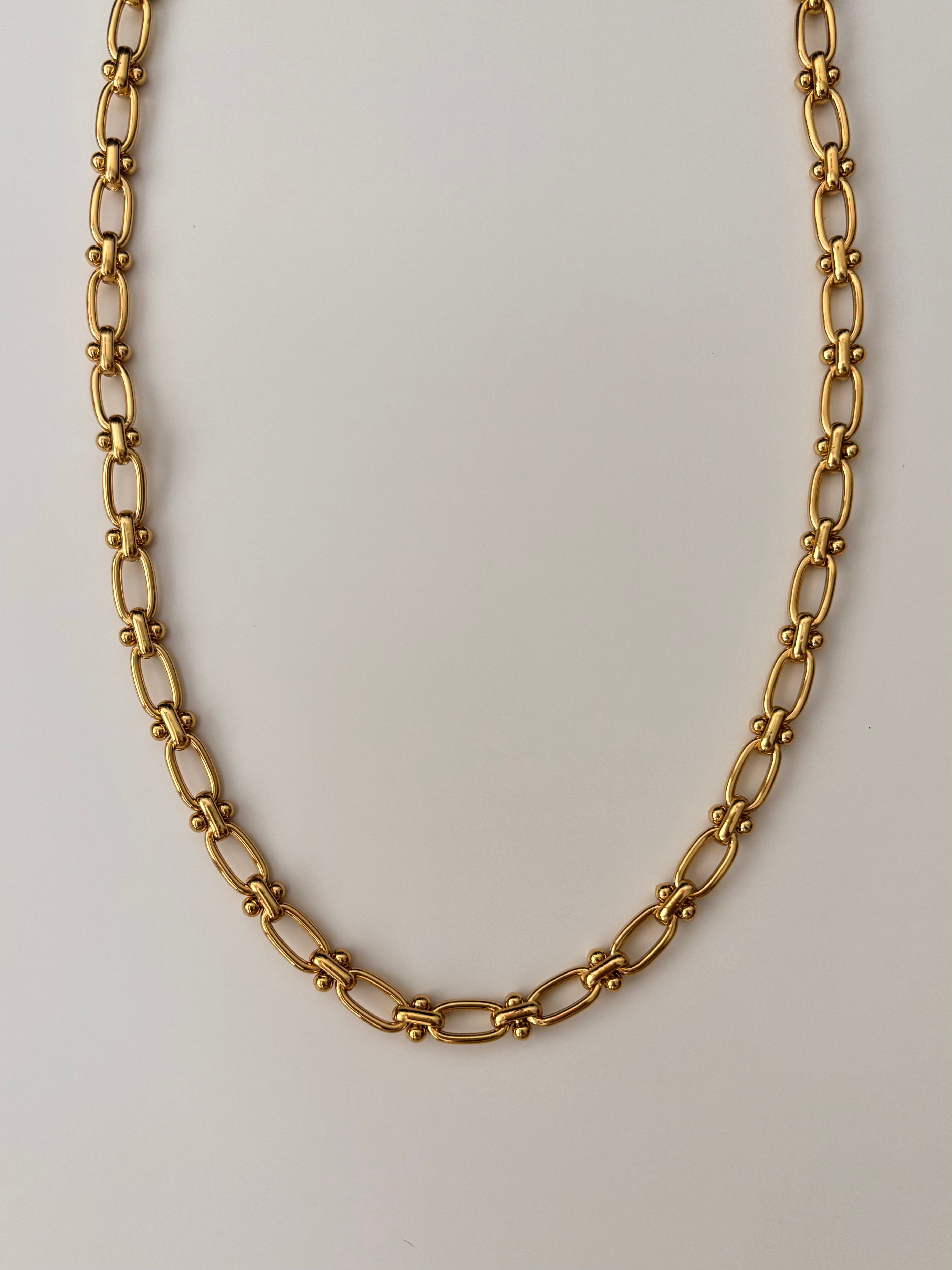 Cadena de acero ovalada