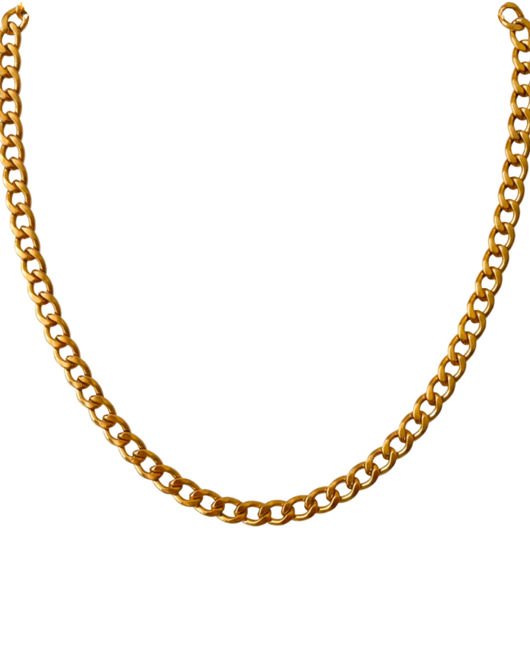 Unisex gold Cuban