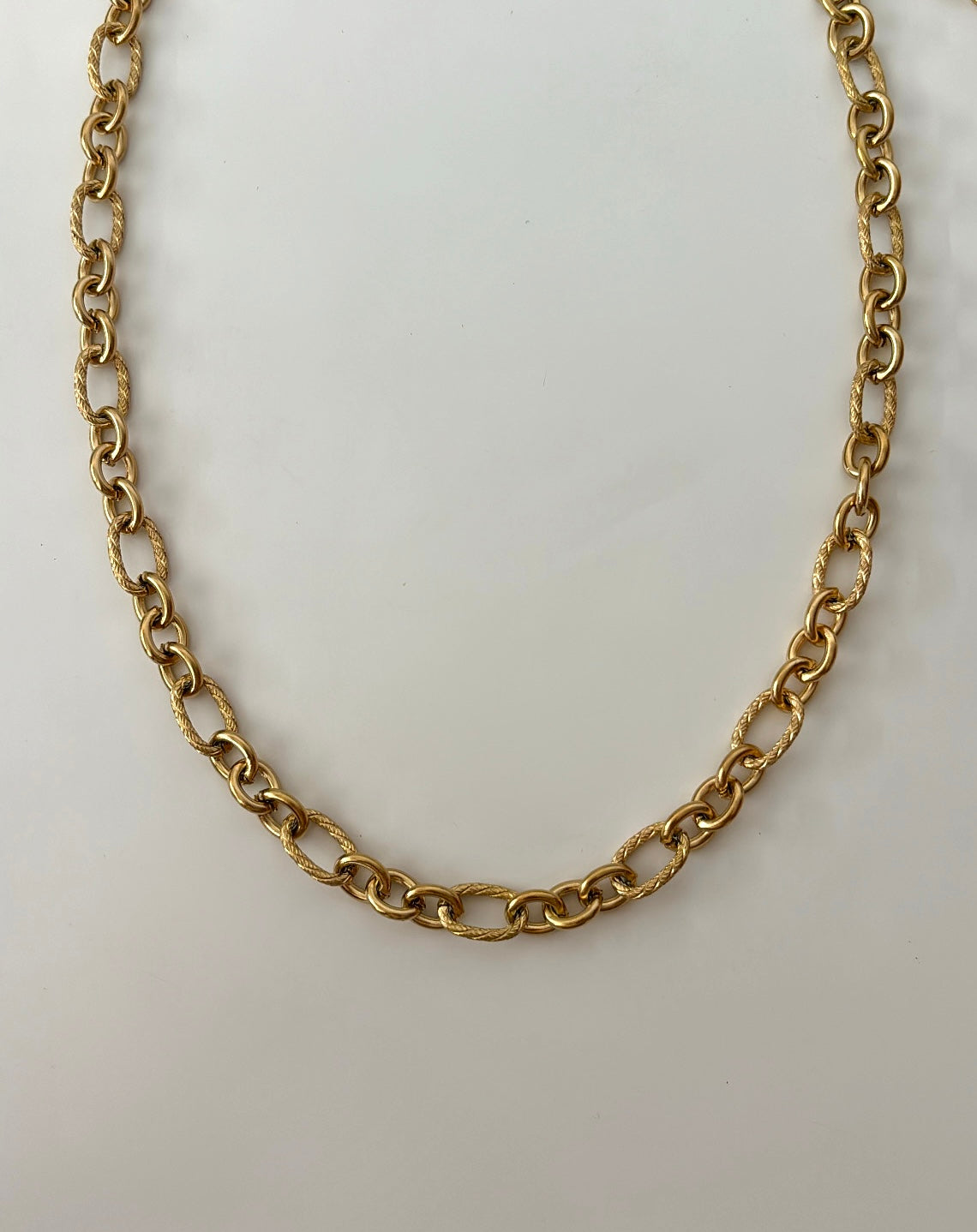 Cadena de textura gruesa