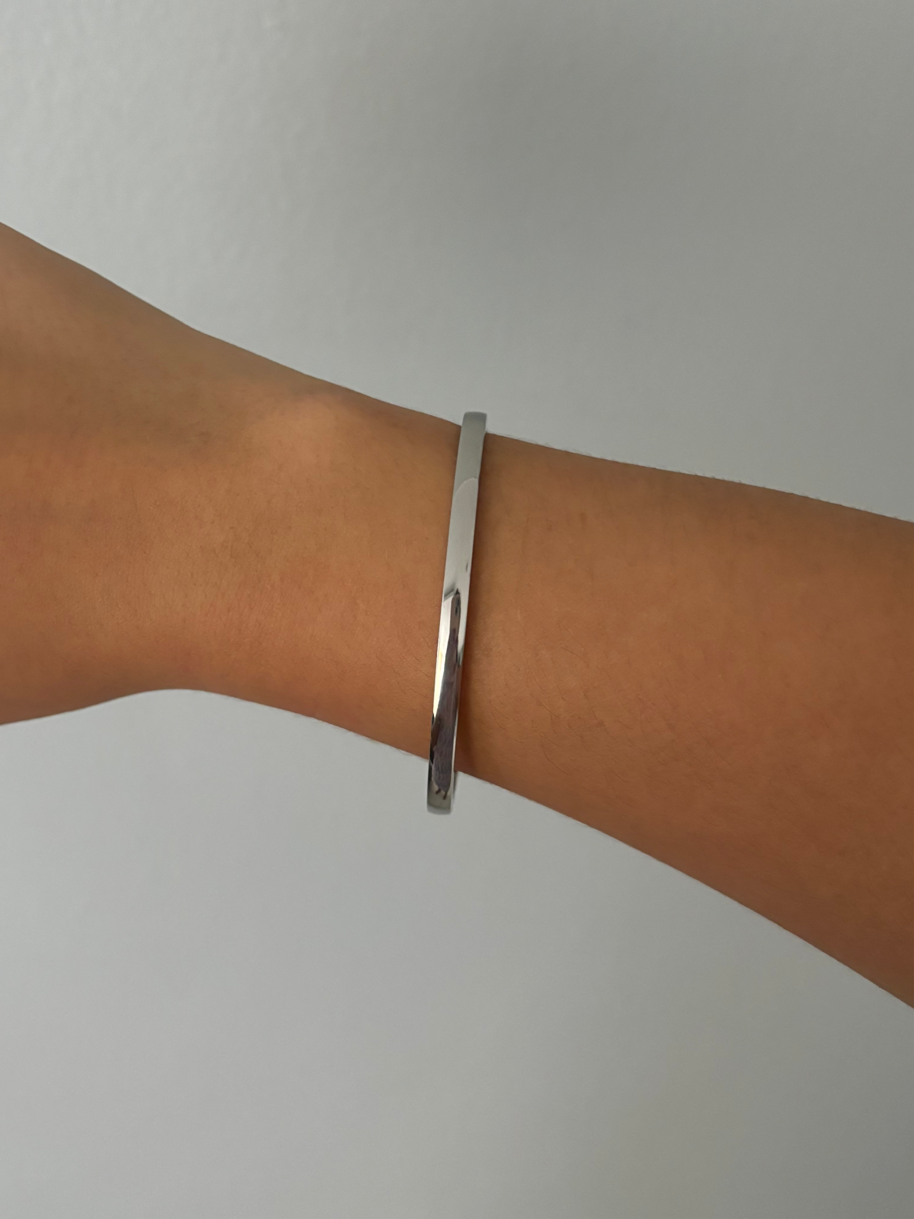 Platinum bangle