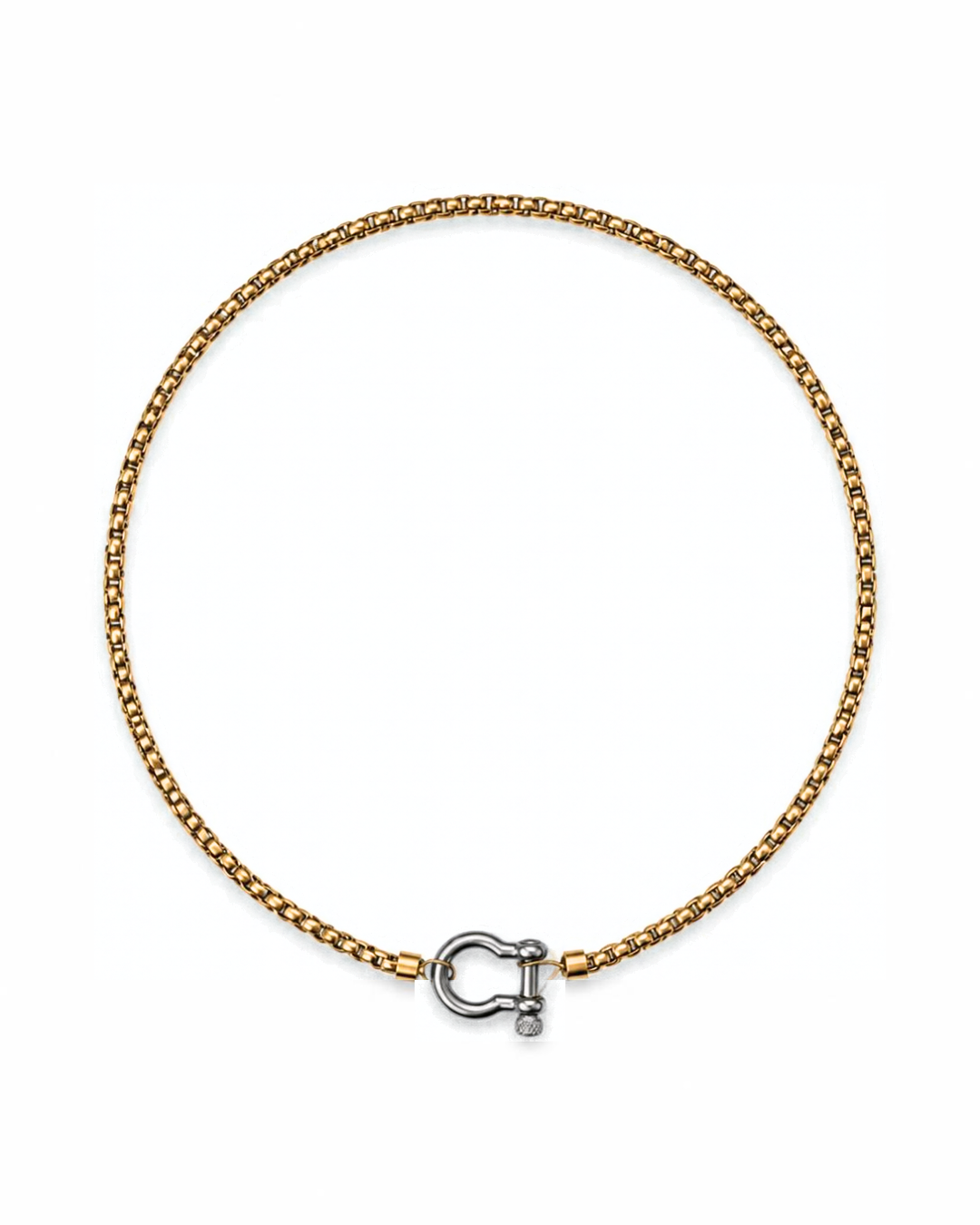Alba Closure Necklace - two tone