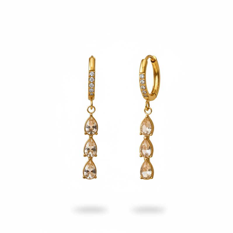 Gem Drop Hoops