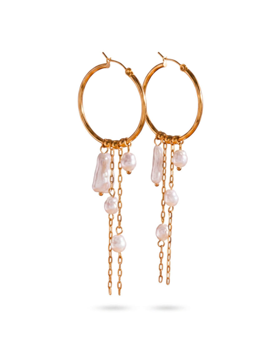 Pearl Cascade Earrings