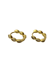 Clear Huggie hoops