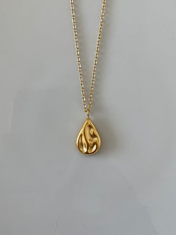 Henna water drop necklace