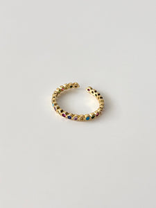 Dainty rainbow ring