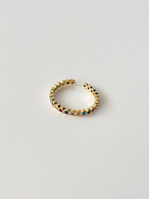 Dainty rainbow ring