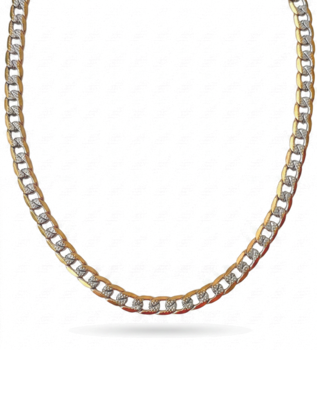 Unisex two-tone Cuban