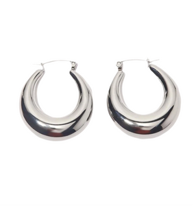 Sicilia silver hoops