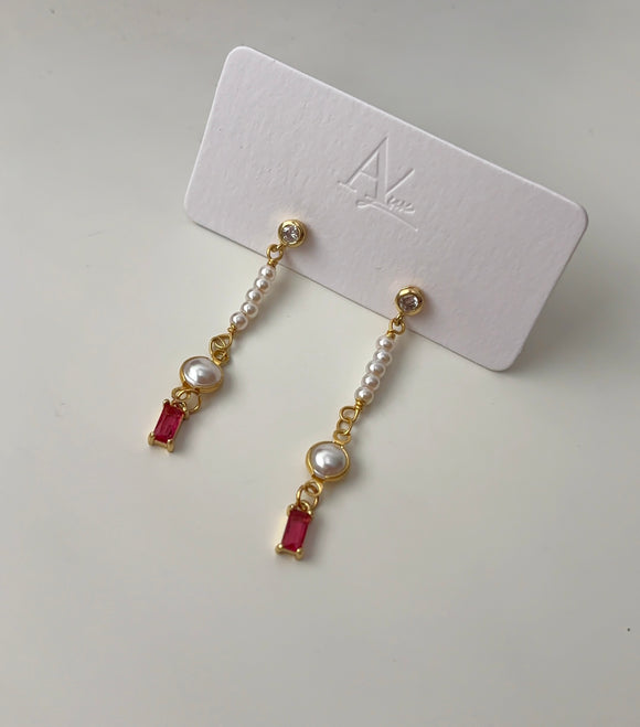 Aurora teardrop earring