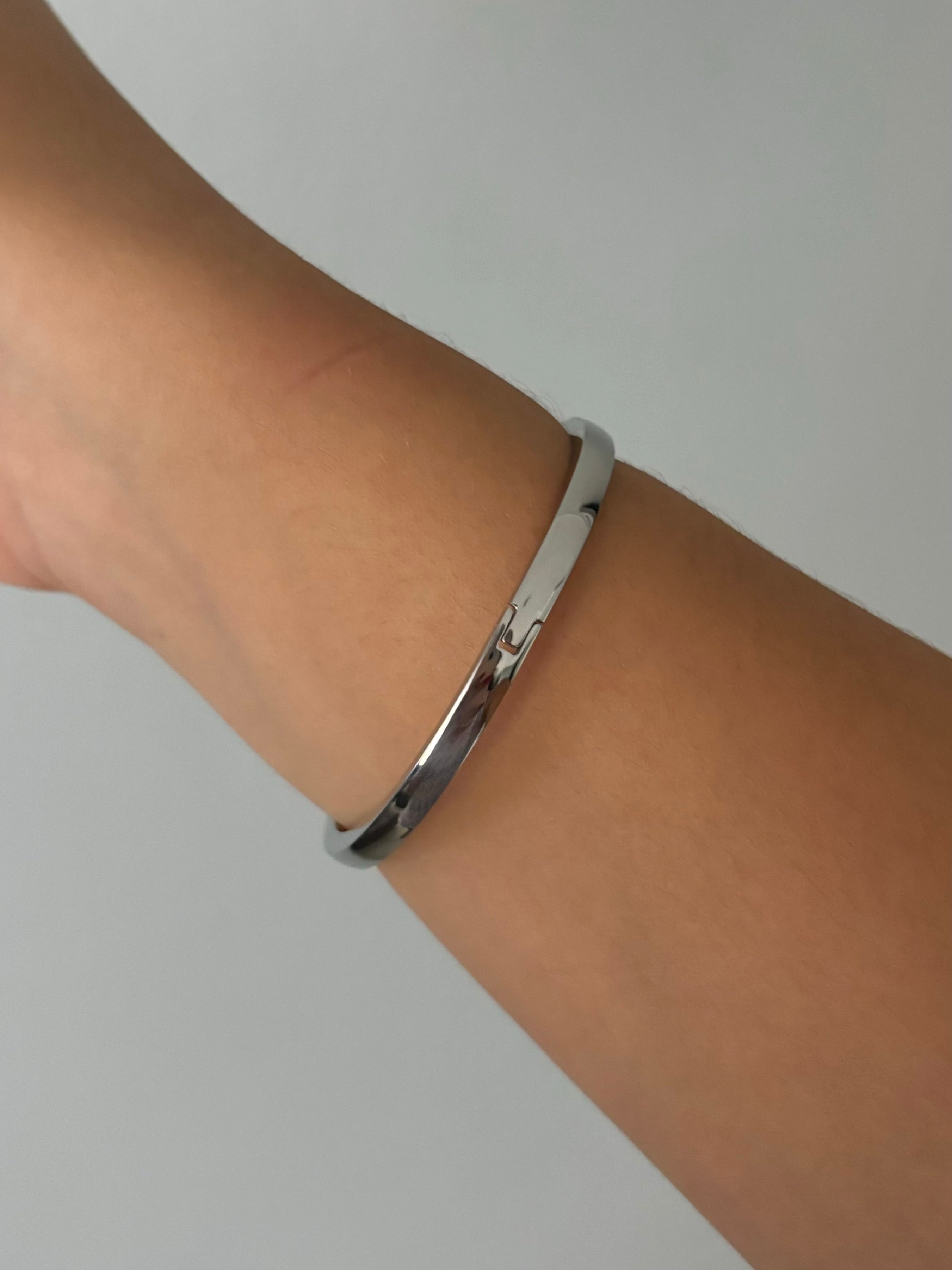 Platinum bangle