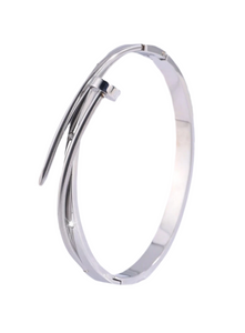 Silver nail bangle