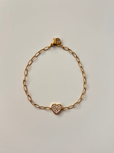 Heart clip bracelet