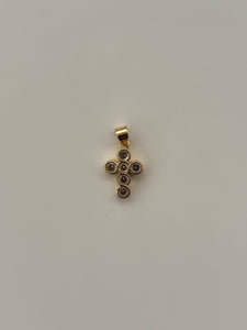 Zirconia cross charm