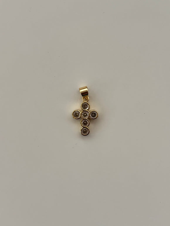 Zirconia cross charm