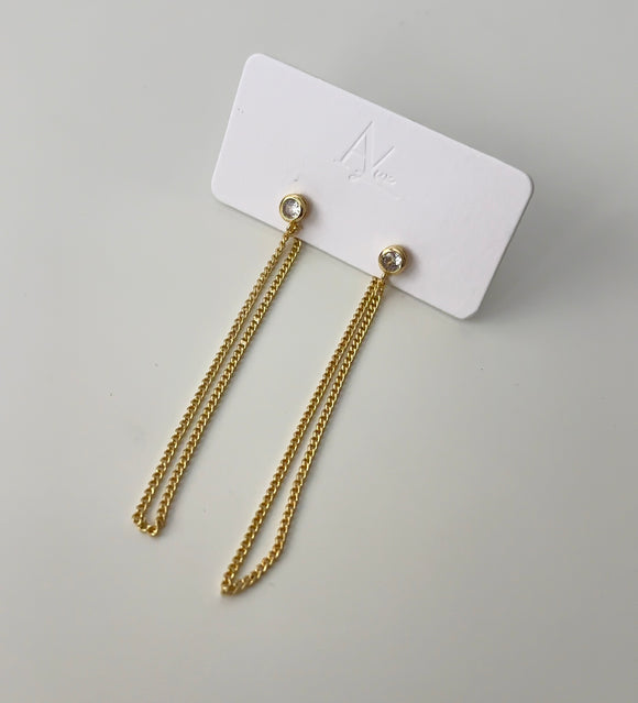 Aura chain earrings