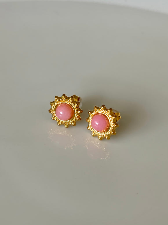 Pink Sunset stud